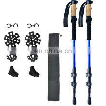 Camping Multifunction Telescopic Outdoor Walking Hiking Carbon Fiber Trekking Poles thumbnail-4