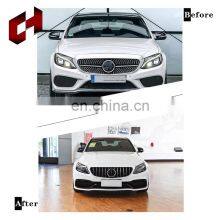 CH New Facelift Fashion New Car Modify Body Kit Pp Material Bumper Exhaust Pipe For Mercedes-Benz C Class W205 2015+ to C63 2019 thumbnail-3