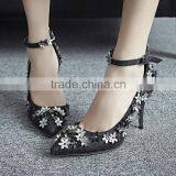 C71595A Sexy Sliver Women Party Wear Shoes Wedding Shoes Bridal thumbnail-3