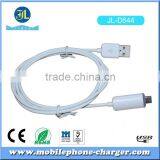 Fast Charging Data Cable Male A to Micro B USB 2.0 White Cable with Fashion Blue LED Light in Mobile Accessories