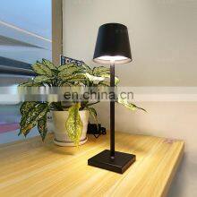 Modern European Hotel Table Lamp Light Restaurant Decoration LED Table Romantic Light Rechargeable Lamp Lampada Da Tavolo Led