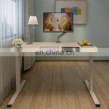 White Frame Dual Motor Ergonomic Office Standing Electric Height Adjustable Computer Desk thumbnail-1