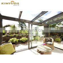 customized insulated aluminium sun room tempered glass outdoor glass room