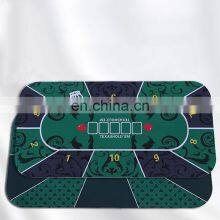 Wholesale Factory Supplies Foldable Texas Desk Casino Table Rubber Custom Poker Mat