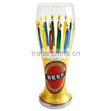 CE/EU/FDA/SGS/LFGB HIGH QUALITY PILSNER BEER GLASS,HAND PAINTED DRINKING GLASS,PAINTED WINE GLASS