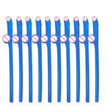 20pcs Plastic Pennis Straws - Bachelorette Party Decor Hen Night Funny Supplies thumbnail-4