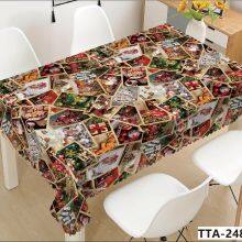 Hot Sell 2026 Decorative Home Kitchen Tablecloth Liquid Repellent and Stain Resistant Polyester Christmas Table Cloth thumbnail-4