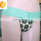 Sexy Lace Thong, Microfiber Printed Body, Girls' Sexy Underwear thumbnail-3