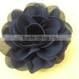 9cm High Quality Chiffon Rosette in Black Color For Ladies --- M109 thumbnail-2