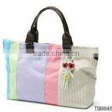 Hot Sale Lady Fashion Various Colors Tote Bag Canvas
