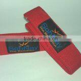 Red Weight Lifting Straps Made by Heavy-Duty Cotton With & Without Padding thumbnail-1