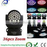36 10W 4 in 1 RGBW Led Movng Head Wash Zoom Light thumbnail-1