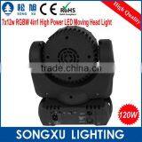 Foshan Factory RGBW 7x12w 4in1 High Power LED Moving Head Light Competitive Price DJ Light Stage Light thumbnail-5