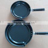 Carbon Steel Non Stick Frying Pan Set Cookware Stock thumbnail-1