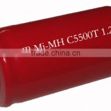 NiMH battery C Size 5500 mAh Flat Top high temperature