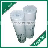 CUSTOM PAPER CARDBOARD TUBE WITH GOLD HOT STAMPING FOR CHAMPAGNE BOTTLE PACKAGING