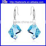 Fashion Women's Blue Stone Hook Crystal Earring Light Blue Crystal Earrings