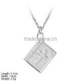 [PSA-1007] 925 Silver Religion Pendant/Charm, Sterling Silver Bible Pendant/Charm thumbnail-1