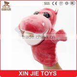 Newest Plush Hippo Hand Puppet Good Quality Wild Animal Hand Puppet
