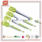 FDA Silicone Flying Tongs for Kitchen, Stainless Steel Tongs for Barbecue thumbnail-1