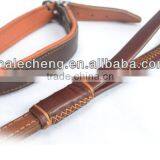 Hot Sale Fashionable Metal Chain Genuine Leather Dog Collars in 2016 thumbnail-2