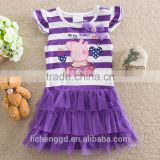 (H103) girls party summer dresses designs for kids children clothes Neat brand girls baby clothing wear frocks