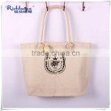 Cotton Canvas Tote Bag, Custom Tote Bags Promotion ,canvas Tote Bag Rope Handle