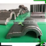 Railway weld-on shoulders for e clips fixing
