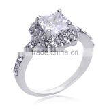 Glittering Austrian Crystal Rings 18k White Gold Gp Zircon Ring thumbnail-1