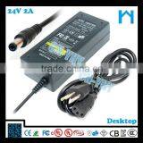 Durable for 3d Printer 24v 2a 48w Led Strip Power Adapter