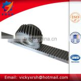 C45 steel industrial small helical gear rack and pinion