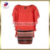 Girls Cotton Knit Ruffle Dresses thumbnail-1