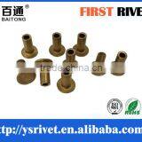 5mmx11mm flat head brass tubular rivet