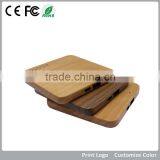 Factory Supply the Cheapest Best Price Square Wood/wooden Portable Charger Power Bank for 2500mAh