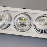 20w 30w 40w 60w 90w Adjustable Recessed Rectangle Led Grille Light thumbnail-2