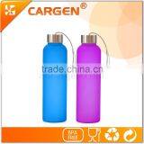 High Tech Colorful Frosted Eco Glass Drink Bottle thumbnail-2