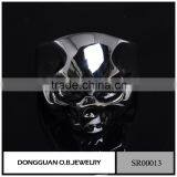 New Arrival Stainless Steel Skull Biker Ring/Motorcycle Piston Ring Design For Men thumbnail-5