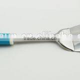 Eco-friendly Kitchen Utensil Stainless Steel Solid Turner With Plastic Handle