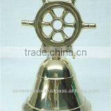 Brass Bells Ship Wheel 6" Solid Brass thumbnail-1