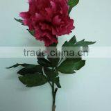High Quality Artificial Fuchsia Flower Silk Peony thumbnail-1