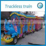 Hot Indoor Play Centre Equipment Electric Track Elephant Train For Sale thumbnail-3