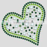 T14050024 Hotfix Crystal Heart Motif