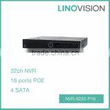 Professional 32CH 1.5U 4HDD 16 Ports PoE NVR , Support Network Detection thumbnail-1