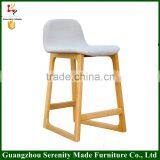 Erik Buch Wooden Bar Stool Legs With Low Backrest