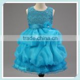 Stunning sweetheart blue beach wedding flower girl dresses girl wedding dresses kids party dress In apparel