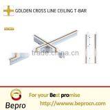 FUT White Golden Line Ceiling T Grid 38*24mm thumbnail-6