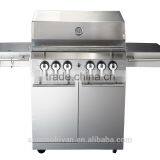 AGA/CE certified grill bbq, 4 main burners