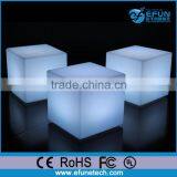 Custom Outdoor/indoor Decorative Rgb Plastic Glow Led Outdoor Light Cube