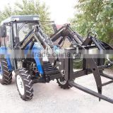 40/45/50/55HP luxury cabin tractor with 4in1 loader, Timber grapple, assembled bucket, pallet fork.