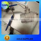 2016 China Professional Manufacturer Stainless Steel 2 Pcs Threaded Ball/gate Valve thumbnail-4